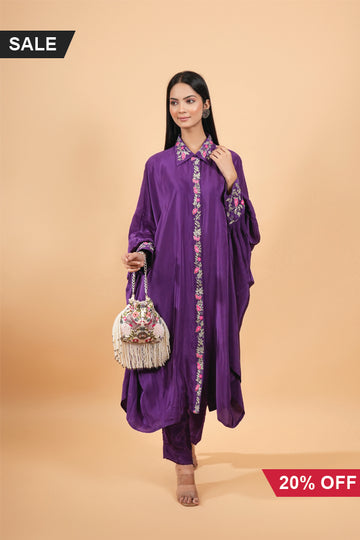 Purple Heavy Indian Kaftan