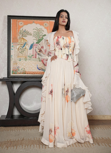 Piece Printed Georgette Set